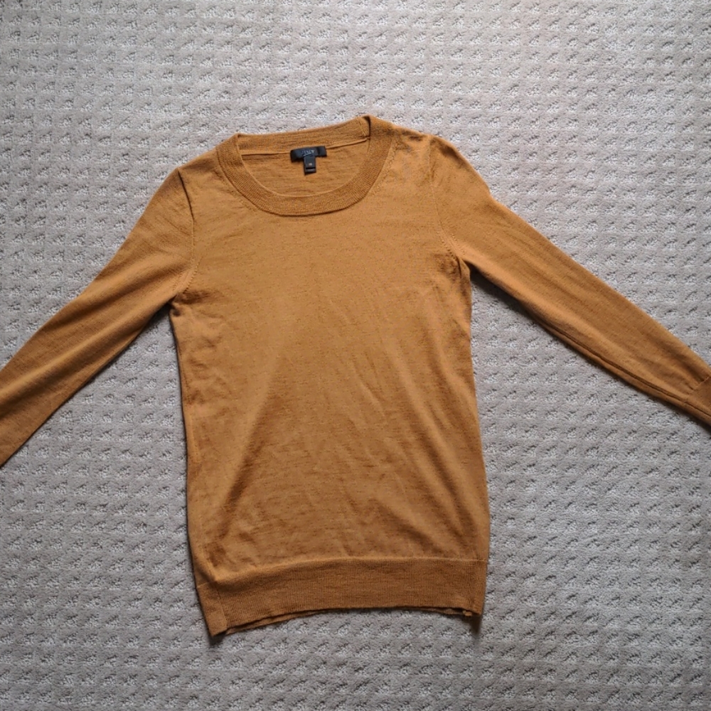 XS JCrew camel sweater